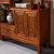 忆斧至家 中式 博古架 茶厅置物架客厅大书架中式柜榆木大屏风(茶青色 2*2米（一对）)第5张高清大图