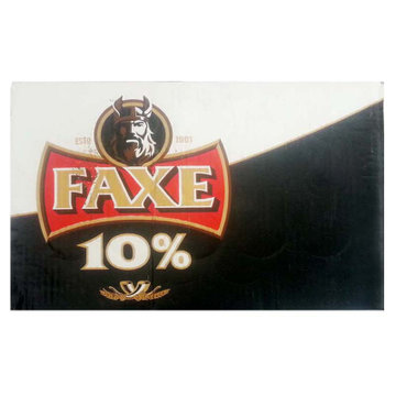 【真快乐在线自营】丹麦进口法克罐装10%黑啤酒500ml*24罐 