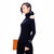 【娅丽达】上衣 毛衣 F8917精美时尚 弹性十足 显瘦修身(黑色 S)第3张高清大图