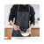 厨房围裙 韩版做饭围腰家用时尚条纹防油防污背心式成人工作罩衣(黑白条纹)第3张高清大图