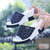 古奇天伦坡跟拖鞋女夏时尚外穿百搭韩版2022新款夏季外出厚底凉拖(42 黑色/8813（跟高7.2cm）)第3张高清大图