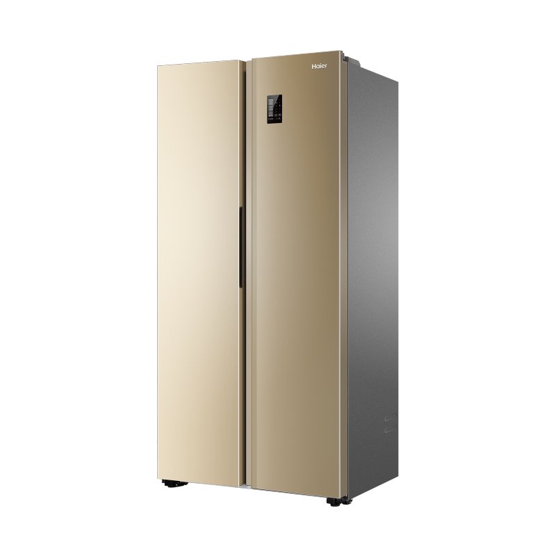 海尔(haier)bcd-480wbpt 480升风冷双变频金色家用对开电冰箱(炫金