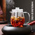 玻璃泡茶壶耐高温防爆功夫茶具套装家用加厚煮茶器过滤透明办公室(950ML【4-6人用】 企鹅壶一个)第5张高清大图