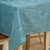 木儿家居  防水桌布布艺餐桌 简约茶几布台布(蓝色 抱枕套不含芯)第2张高清大图