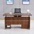 俊采云JCY-h37单人办公桌电脑桌家用小型办公桌写字桌（单位：张）(深色)第4张高清大图