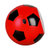 汉时（Hense）卧室创意足球儿童静音闹钟学生个性音乐夜灯石英时钟HA09(红色)第4张高清大图