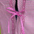 VTyee格子围裙加大桃皮绒长袖罩衣厨房防尘花朵发财树罩衣(发财树大红)第4张高清大图