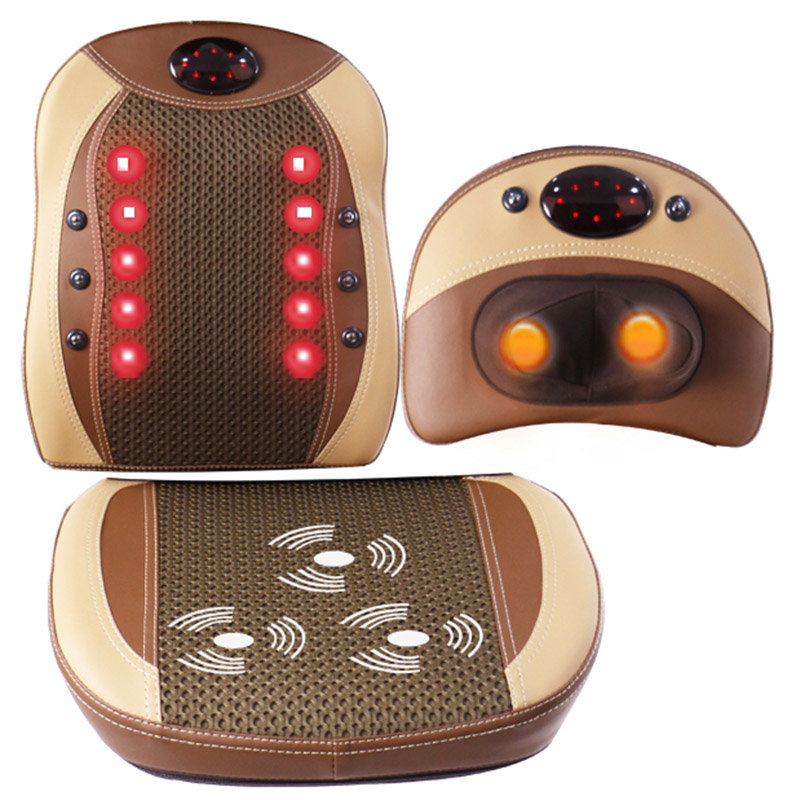 朗康 揉捏按摩坐垫椅垫靠垫全身颈椎按摩器泰式开背按摩靠垫坐垫 lk