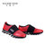 火枪手春季男鞋运动鞋网面休闲鞋男士弹簧减震跑步鞋X61N305B(红色 43)第5张高清大图
