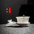 羊脂玉白瓷盖碗茶杯功夫三才泡茶碗单个家用百家姓定制陶瓷茶具(紫金描线-3.8寸-知足常乐)第3张高清大图