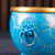 【故宫缸烟灰缸】风狮耳烟灰缸创意家居纯铜工艺品摆件烟灰缸父亲节礼物(故宫缸狮耳（红色）)第2张高清大图