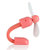 趣玩礼品 USB竹蜻蜓手持便携小风扇夏季清凉避暑(粉色)第3张高清大图