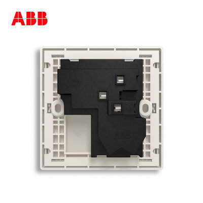 ABB官方旗舰店开关插座轩致雅典白86型电源插座面板五孔墙壁插座AF205