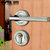 固特 不锈钢卧室内门锁分体锁双舌保险 室内门锁三件套餐7201-009(不锈钢单门锁)第3张高清大图