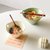 创意陶瓷早餐水果沙拉甜品燕麦片酸奶碗泡面方便面碗单个大码家用(抹茶绿【小号双耳碗】)第3张高清大图