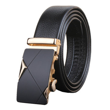 哲新(ZHAXIN) 豪致超纤材质系列腰带  自动扣腰带 长款短款钱包(豪致金 120)