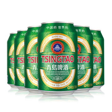 【恒德莱】青岛啤酒11度经典小罐330ml*6听 线下实体 质量保证
