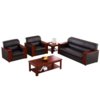 喜百灵XBL-SFL002商务办公洽谈沙发现代简约沙发会客皮艺沙发经理办公室专用沙发(默认)