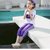 童装女童套装2019夏季新款女童休闲韩版两件套儿童运动套装 紫色 150(s 白)第5张高清大图