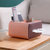 桌面纸巾盒家用多功能收纳纸巾盒办公桌面文具盒客厅抽纸盒(象牙白（1102）)第3张高清大图