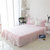 纯棉四件套韩式公主风1.5m1.8米床裙床上用品夏季全棉条纹单双人被套(粉色)第3张高清大图