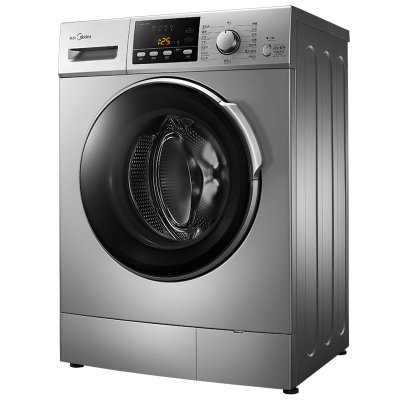 美的(Midea) MG70-1213EDS 7公斤 变频滚筒洗衣机(银色) 15分钟智能快洗 变频节能