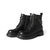 森达2021冬季新款商场同款复古金属链潮流女马丁靴4MG01DD1(黑色 40)第6张高清大图