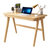 一米色彩 日式小户型实木书桌现代北欧电脑桌大容量带抽屉写字台家用(1米原木色单桌+椅子)第4张高清大图