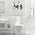 索尔诺浴室洗衣机置物架 卫生间马桶架厕所整理架落地收纳层架子Z702(白 色)第4张高清大图