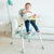 竹咏汇  儿童餐椅PP材质 宝宝餐椅 小孩可调节便携式座椅多功能宝宝吃饭桌椅(布艺-深咖色)第2张高清大图