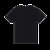 波梵森短袖t恤女宽松2021新款 纯色打底衫速干T恤(黑色 M)第3张高清大图