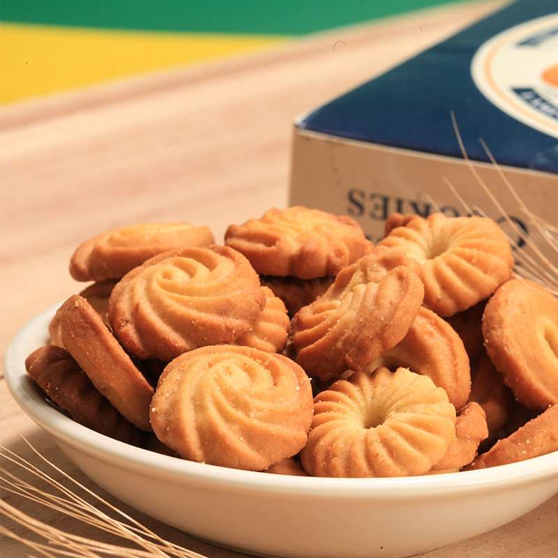 5盒拉米娜丹麦工艺曲奇网红早餐休闲零食黄油风味饼干72g装自定义自