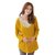 女之御孕妇时尚韩版弧形下摆孕蝙蝠衫12731M/黄色第2张高清大图