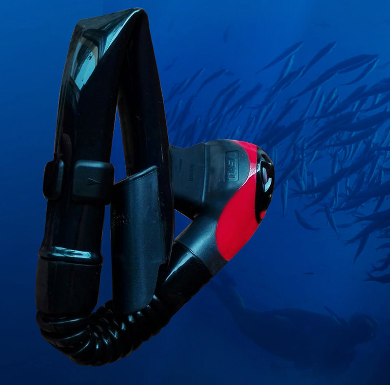 日本品牌tusasp170半干式浮潜呼吸管防浪精品超值潜水装备用品qidid