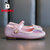 巴布豆女童水晶公主鞋2021新款秋季软底单鞋儿童小皮鞋(28 胭脂红)第4张高清大图