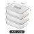 食物收纳盒塑料冰箱保鲜盒家用食品级冷冻蔬菜水果专用密封(中号加高5个装)第5张高清大图