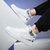 金帅威2021新款百搭休闲运动男鞋网布透气跑步鞋A15003(白黑色 39)第3张高清大图