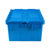 凯圣蓝 KSL-ZZX1 600*400*260mm 斜插式周转箱带盖 蓝色(蓝色)第3张高清大图