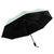 谋福 夏季防晒黑胶雨伞防紫外线折叠遮阳三折格子小黑伞晴雨两用伞(薄荷绿 54cm*8k)第3张高清大图