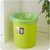 垃圾桶 创意大号办公室无盖垃圾篓塑料桌面厨房 卫生间垃圾桶家用(中号绿色)第3张高清大图