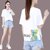 短袖t桖女宽松时尚打底衫今年流行韩版卡通印花上衣(粉红色 XL 115-130斤)第2张高清大图