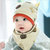 春秋季新生儿帽子胎帽婴儿帽子0-3-6-12个月小孩男女童宝宝棉帽冬(蓝色)第2张高清大图
