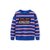 巴拉巴拉男童毛衣套头衫2018新款冬季上衣中大童儿童针织衫条纹衫(140cm 蓝白色调)第2张高清大图