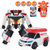 变形汽车飞机机器人玩具带发射器车模型手办拼装套装儿童男孩玩具(333-18)第4张高清大图