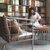 铁艺沙发卡座 餐饮咖啡奶茶店休息区休闲沙发卡座 北欧风现代简约(铁艺茶几高40 自径85)第2张高清大图