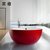 果敢卫浴亚克力浴缸独立式无缝一体压克力1.3米1.5米031浴盆浴池(红+白独立缸1.5米)第2张高清大图
