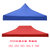 雨棚顶布 遮阳棚篷布定做3大3帐篷伞布四角遮阳伞布 定做广告印刷(800D加厚3.0x4.5m蓝色)第5张高清大图