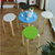 【京好】实木孩童餐椅圆凳子 现代简约环保优质简约矮凳 彩色时尚十四款A57(紫色 凳径32高45厘米)第3张高清大图