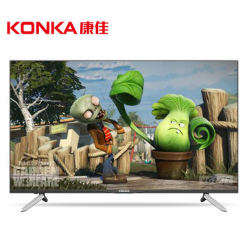 康佳电视（KONKA）T49U 49英寸 4K超高清 64位 10核 安卓 网络 智能 平板液晶电视 卧室客厅电视(黑色)