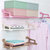 免打孔浴室置物架 马桶吸壁式厕所收纳架 壁挂洗衣机卫生间置物架 一个装(粉红色)(长75-120cm)第3张高清大图